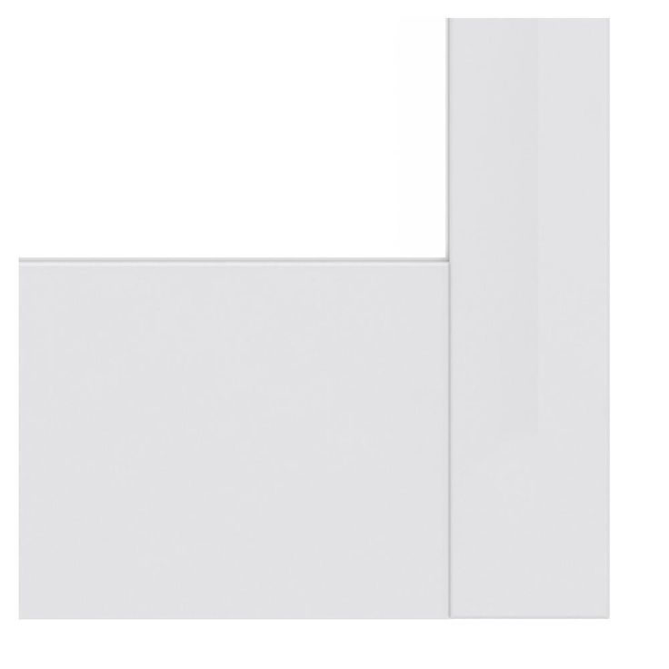 36 in. x 80 in. MODA Primed PMC1044 Solid Core Wood Interior Door Slab w/Clear Glass