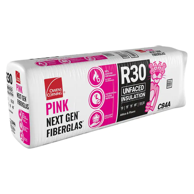 Owens Corning R-30 Unfaced Fiberglass Insulation Batts 10 in. x 16 in. x 48 in.