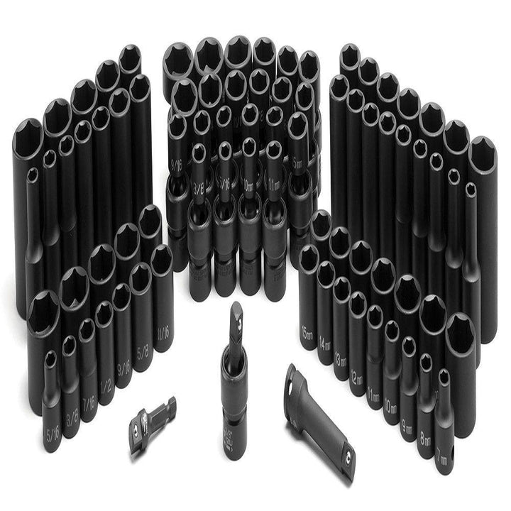 GP 3/8 in. Drive Impact Socket Set (81-Piece) - Super Arbor
