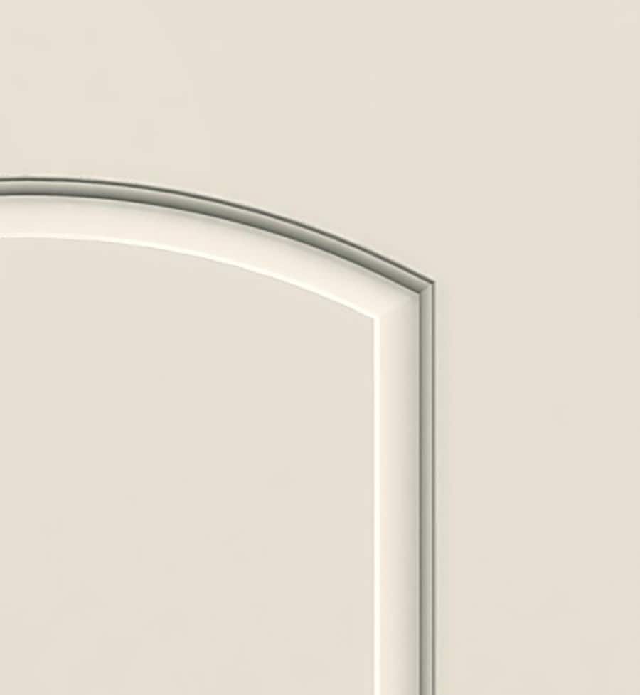JELD-WEN Continental 24-in x 80-in Primed 2-Panel Round Top Molded Composite Bifold Door, Hardware Included
