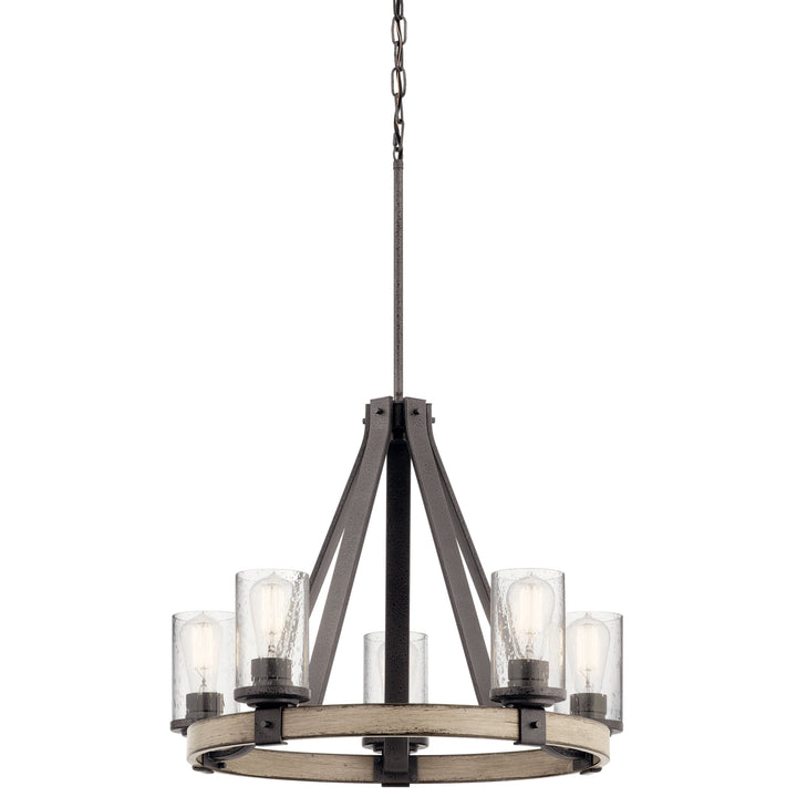 Kichler Barrington 5-Light Distressed Gray Rustic Chandelier