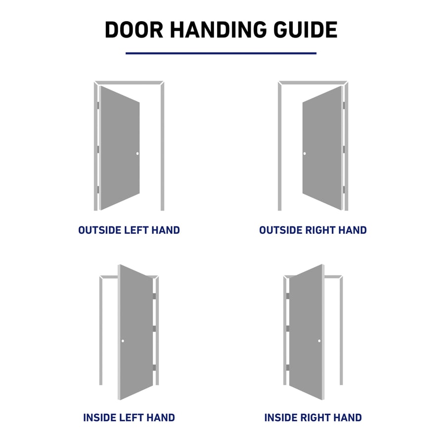 Therma-Tru Benchmark Doors 32-in x 80-in Steel Half Lite Left-Hand Inswing Ready-to-Paint Prehung Front Door with Brickmould and Internal Blinds