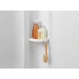 STORE+ 36 in. x 34 in. Single Threshold Center Drain Shower Base with Shower Walls and 10-Piece Accessory Kit in White - Super Arbor