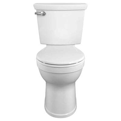 American Standard Champion Tall Height 2-Piece High-Efficiency 1.28 GPF Single Flush Round Front Toilet in White, Seat Included
