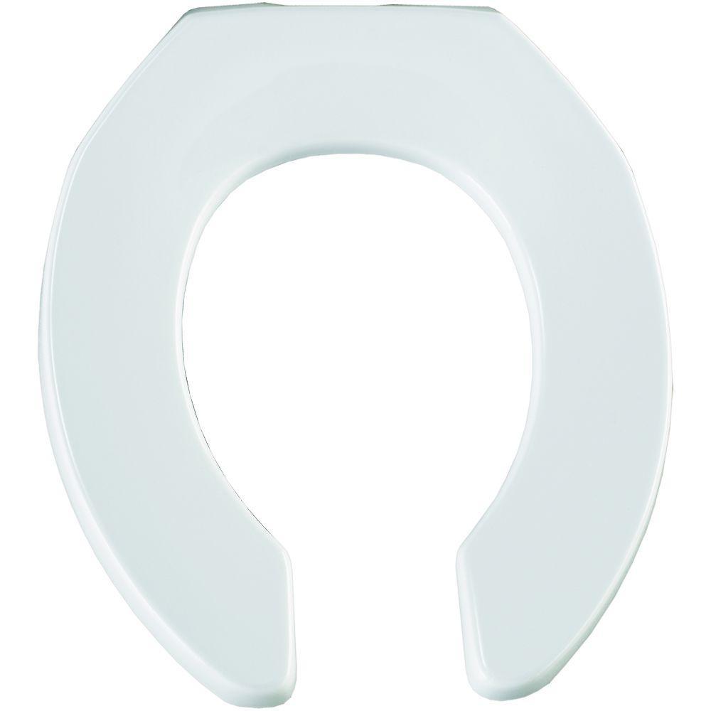 STA-TITE Round Open Front Toilet Seat in White - Super Arbor