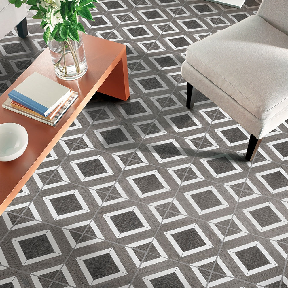 Armstrong Flooring Terraza 12-in x 12-in Harbor Gray Peel and Stick Vinyl Tile