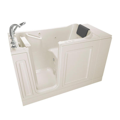 Acrylic Luxury 48 in. x 28 in. Left Hand Walk-In Whirlpool and Air Bathtub in Linen - Super Arbor