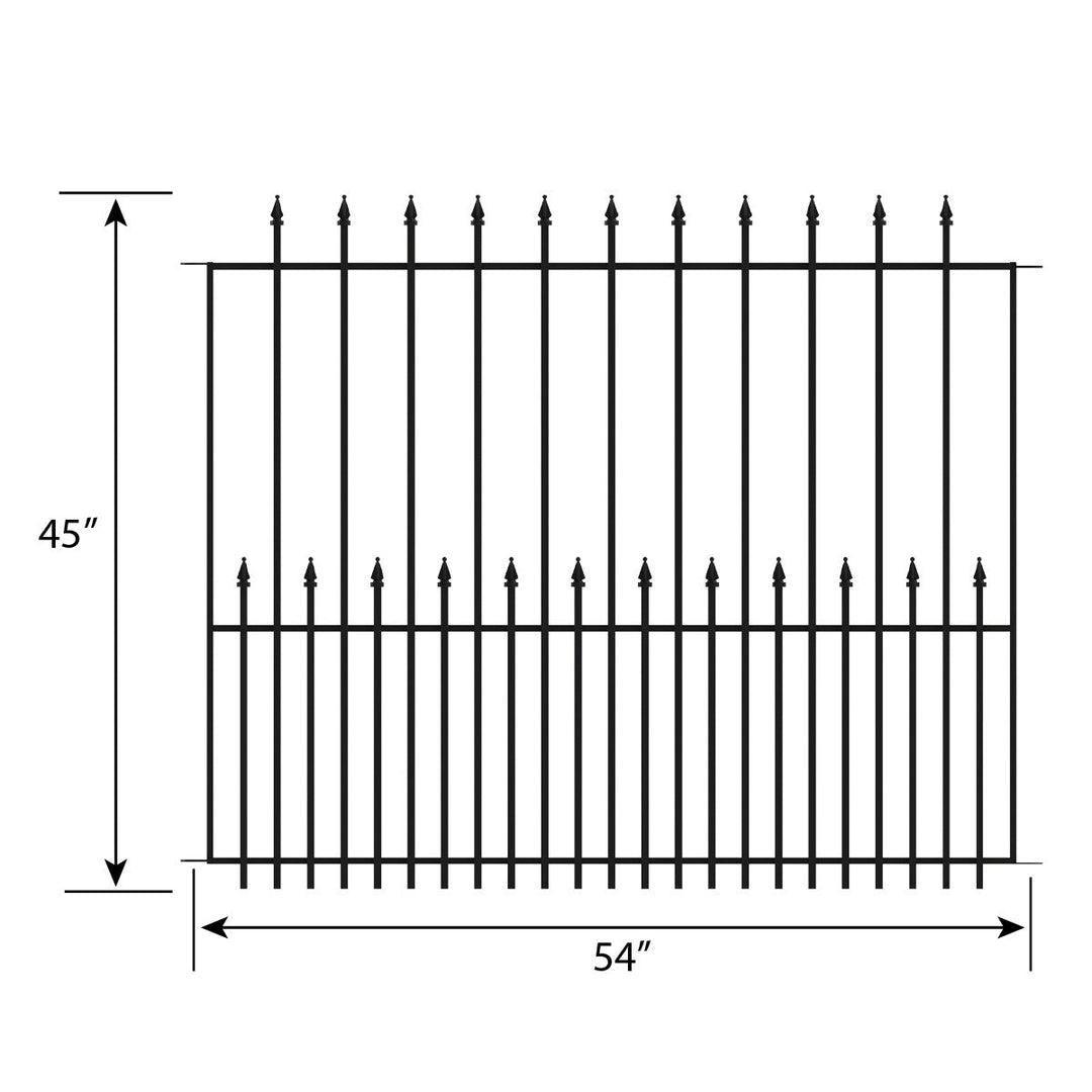 YARDLINK Empire 3-ft W Powder-coated Steel Pressed-point No Dig