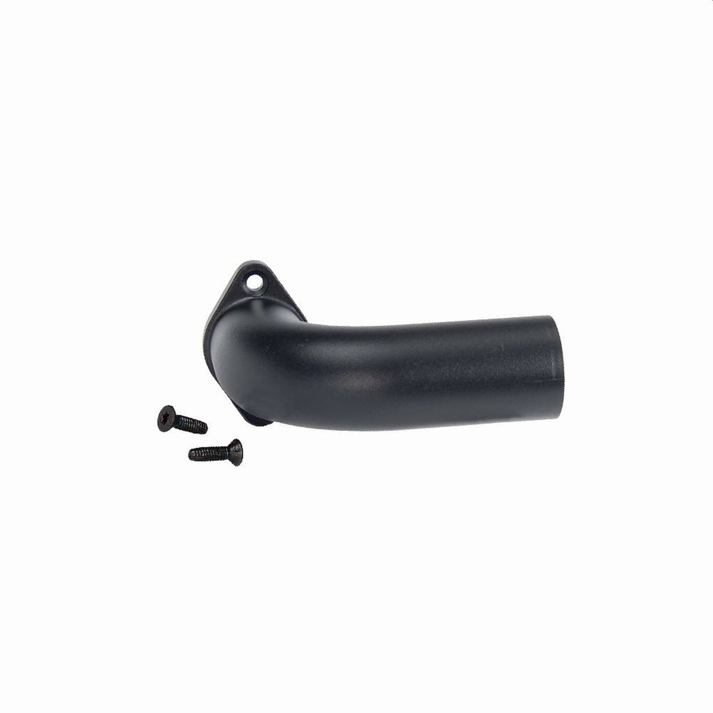 A single green leaf against a white background.