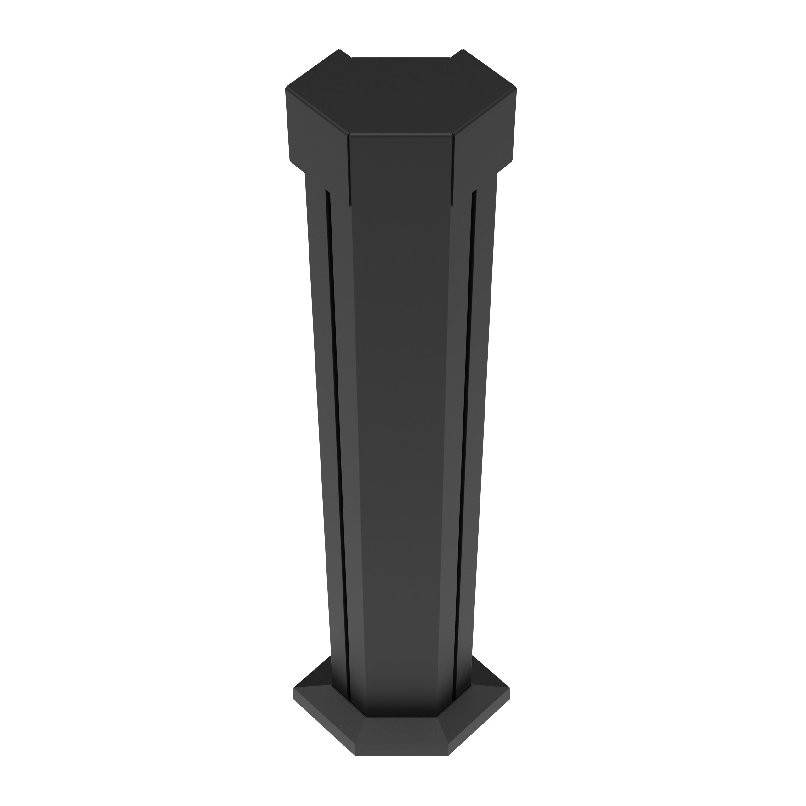 A single green leaf against a white background.