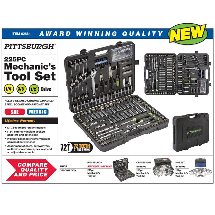 Mechanic's Tool Kit 225 Pc. – Super Arbor