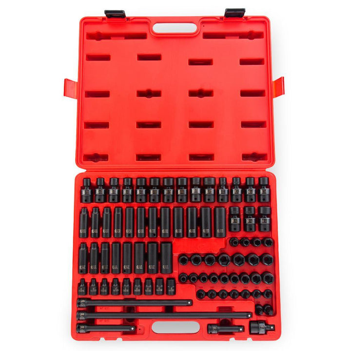 3/8 in. Drive Master Impact Socket Set (80-Piece) - Super Arbor
