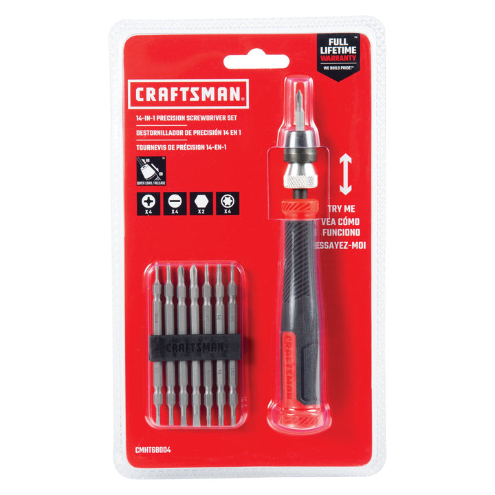 CRAFTSMAN Precision 14-Piece Bi-Material Handle Multi-Bit