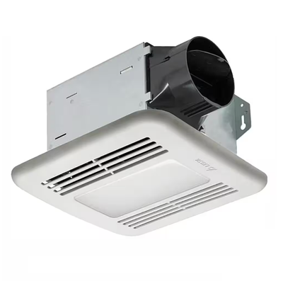 Integrity Series 50 CFM Ceiling Bathroom Exhaust Fan with Dimmable LED Light, ENERGY STAR