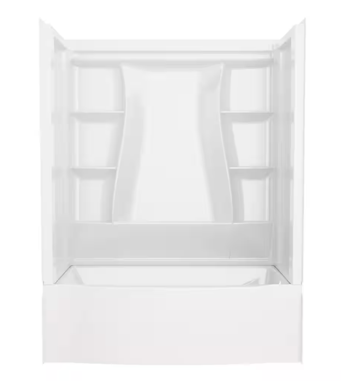 Classic 500 Curve 32 in. x 60 in. x 60 in. Rectangular Tub/Shower Comb ...