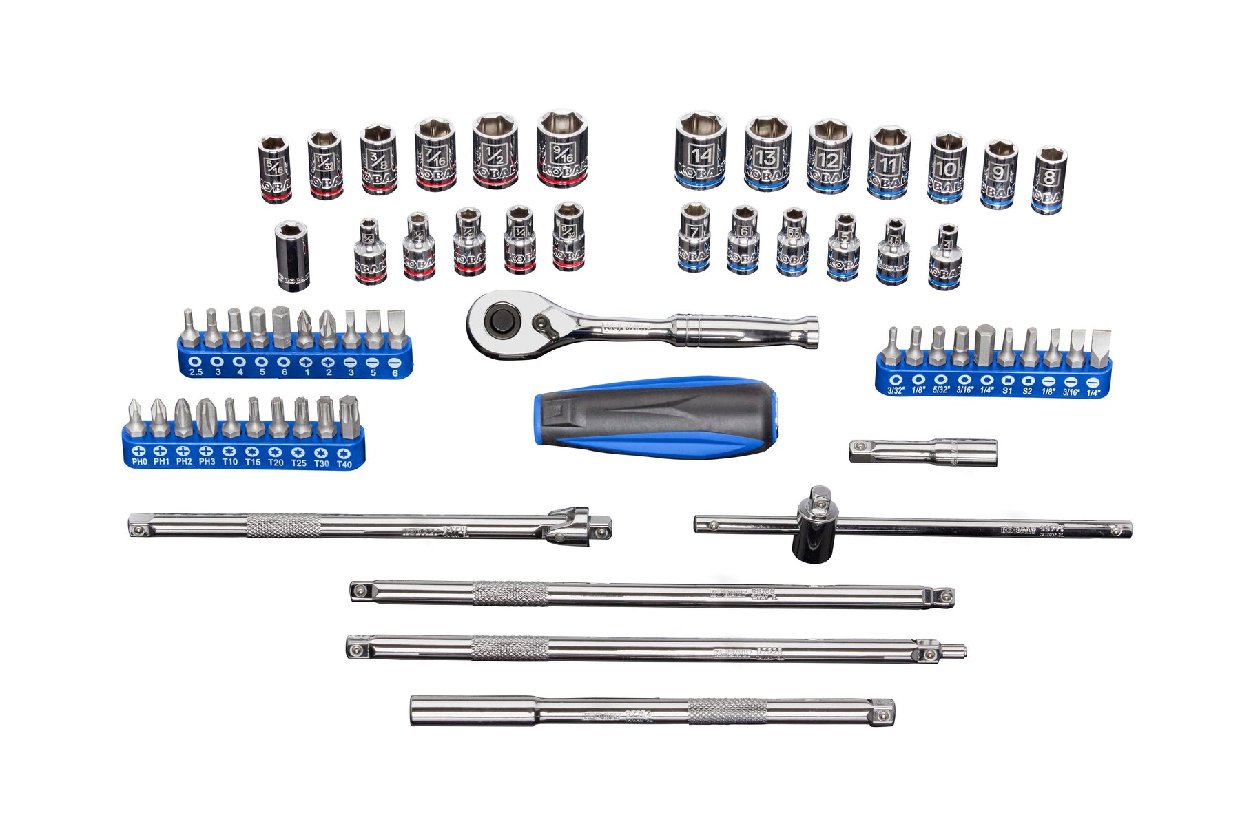 Kobalt 63-Piece Standard (SAE) and Metric Combination Polished