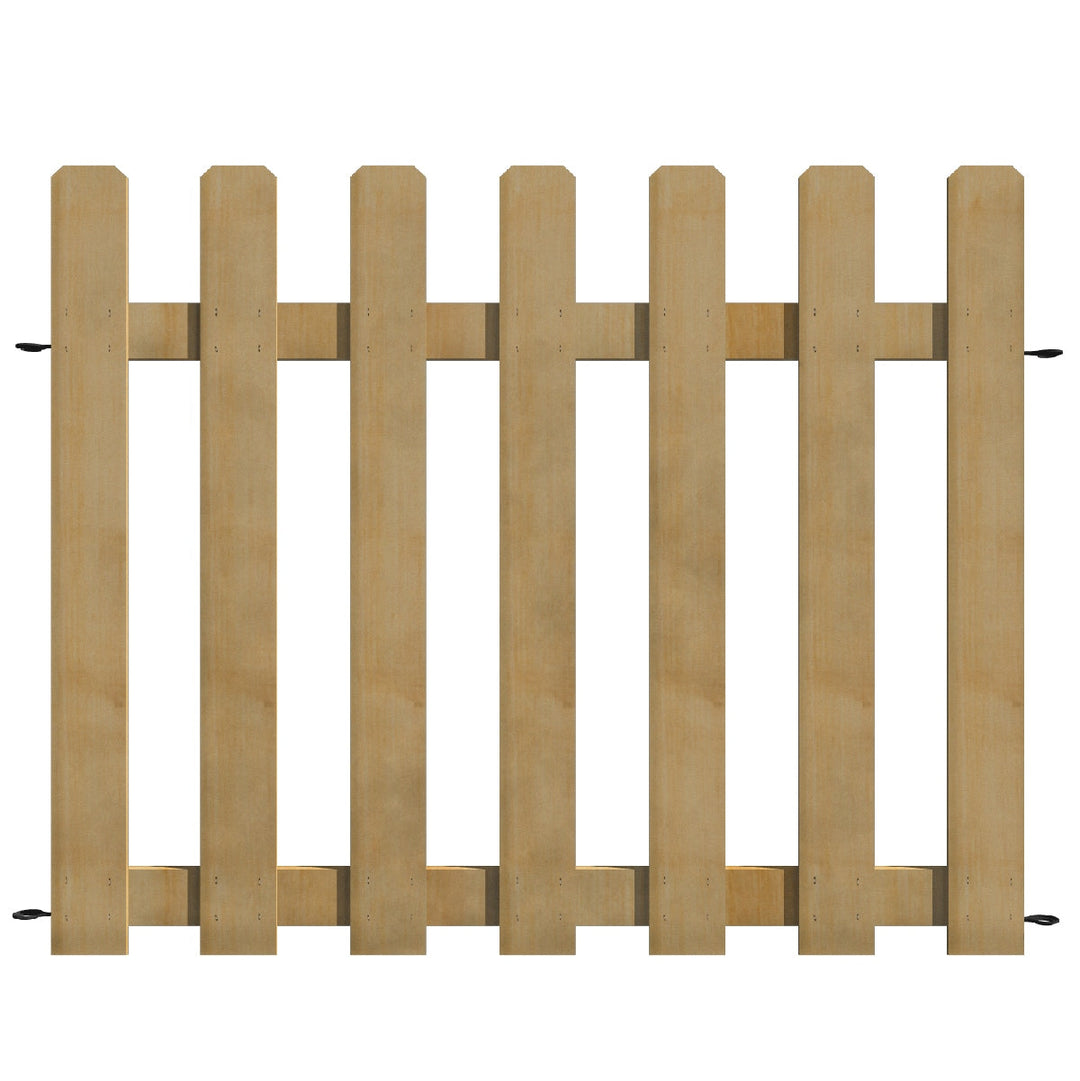 YARDLINK 2.83-ft x 3.79-ft Cedar Dog Ear Spaced Picket No Dig