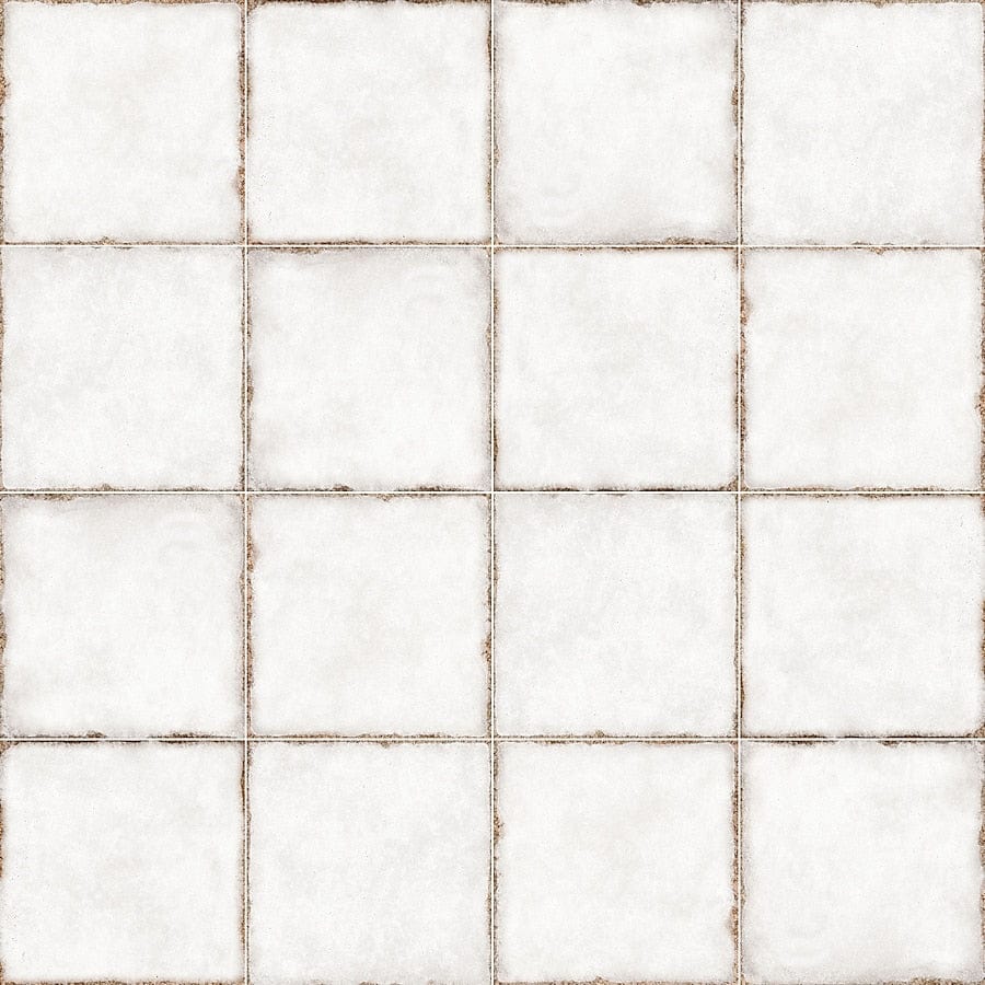 allen + roth Cementine White 8-in x 8-in Matte Porcelain Cement Look F ...
