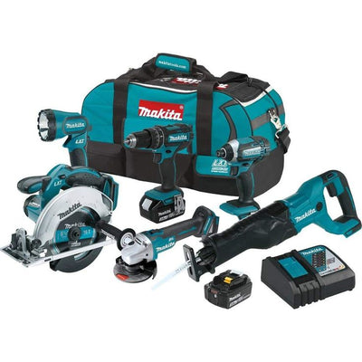 18-Volt LXT Lithium-Ion Cordless Combo Kit (6-Piece) with (2) Battery (3.0Ah), Rapid Charger and Tool Bag