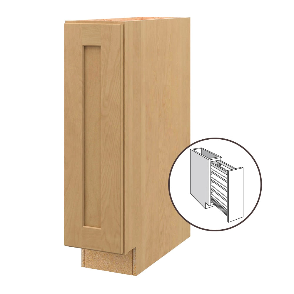 allen + roth Innsbrook 9-in W x 34.5-in H x 24-in D Rye Pull-out Tray ...
