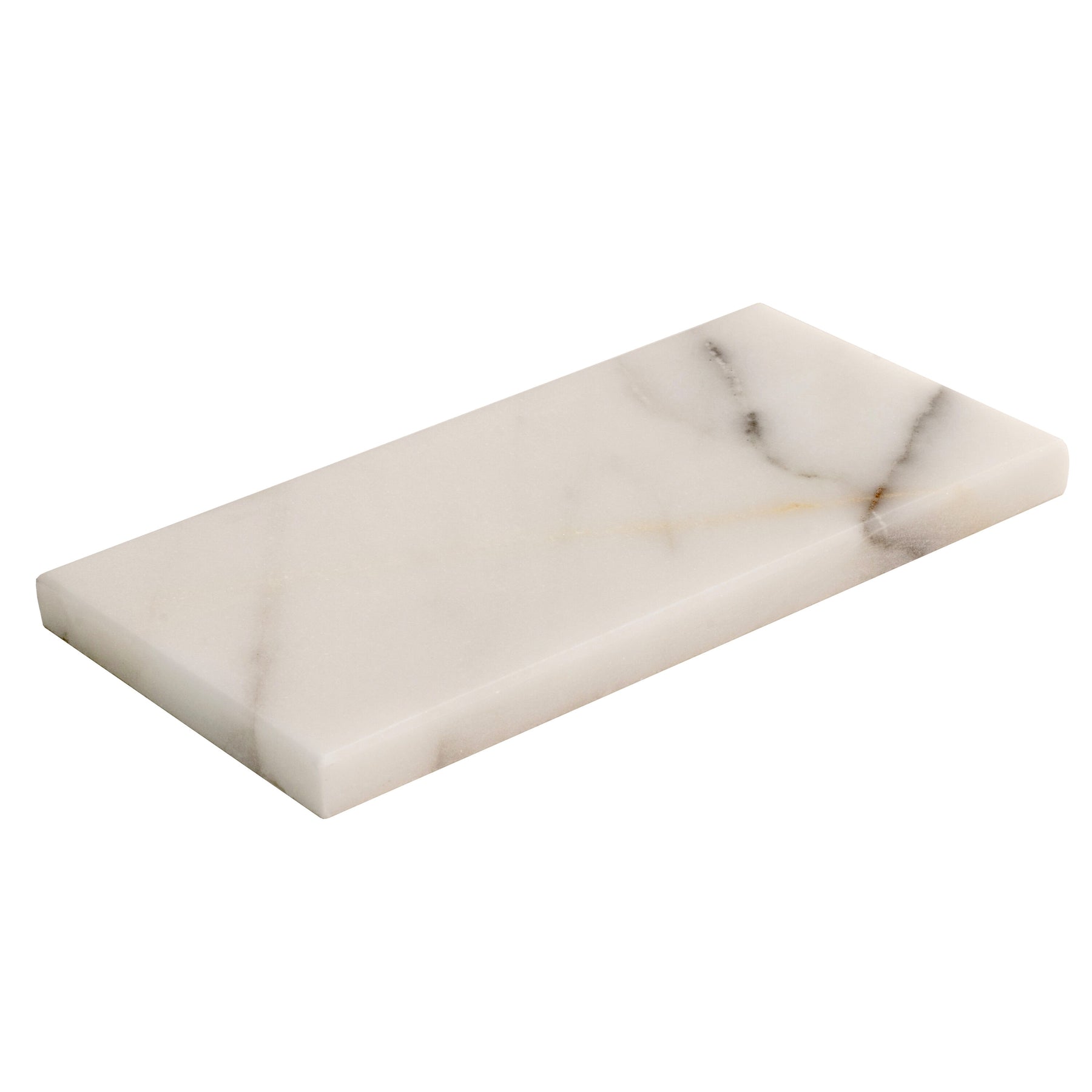 Apollo Tile (Sample) Floor and Wall Tile White 3in x 6in Honed Marbl