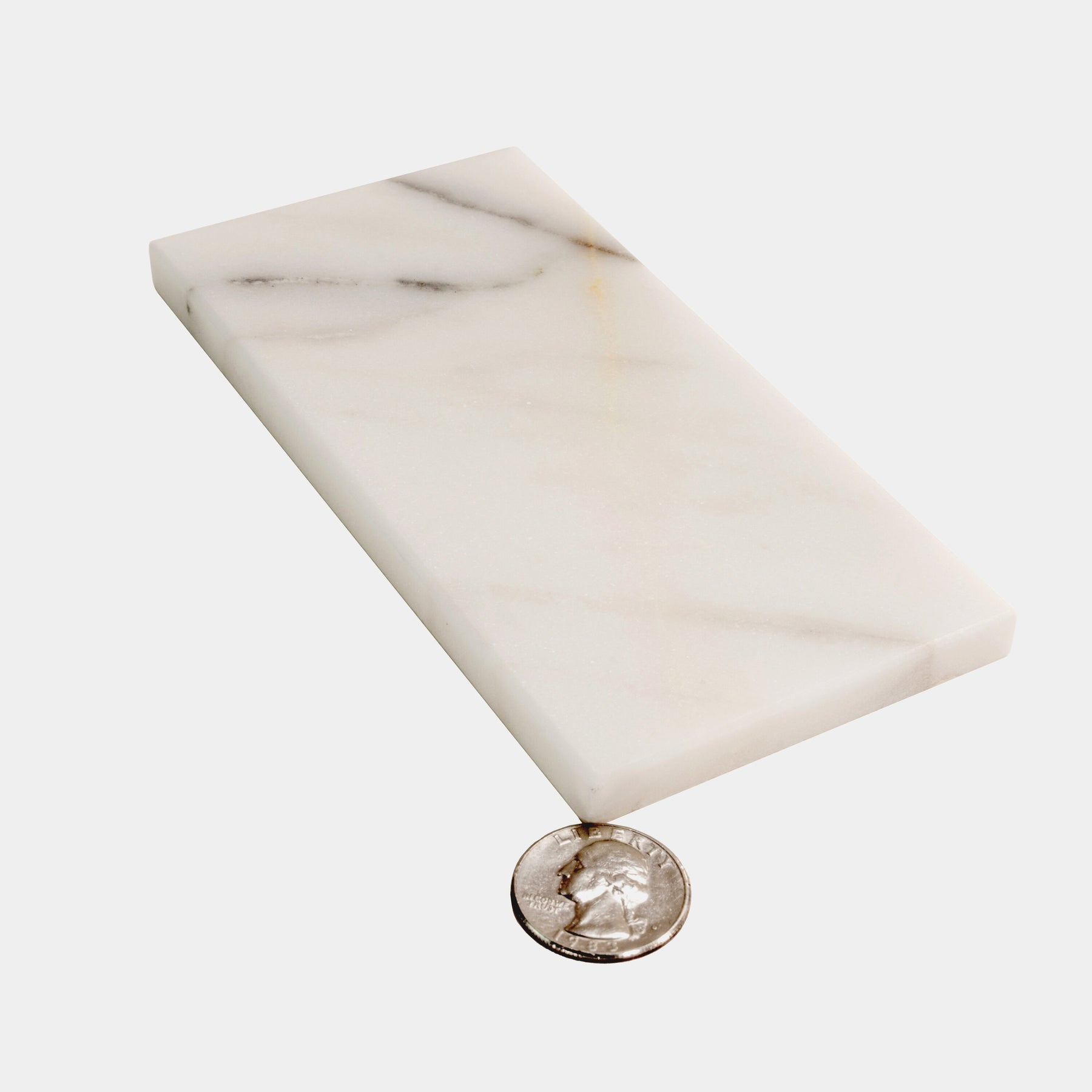 Apollo Tile (Sample) Floor and Wall Tile White 3in x 6in Honed Marbl