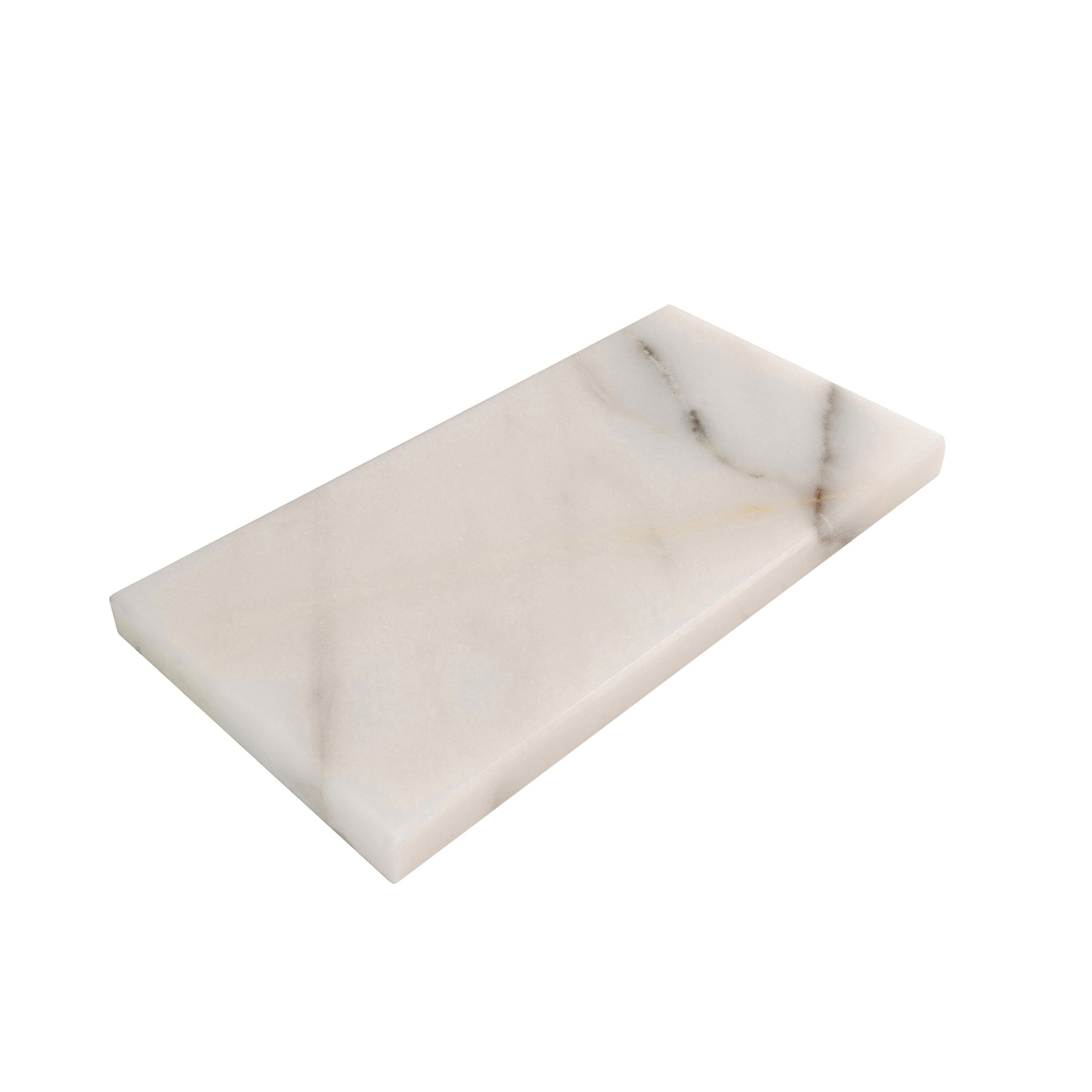 Apollo Tile (Sample) Floor and Wall Tile White 3in x 6in Honed Marbl