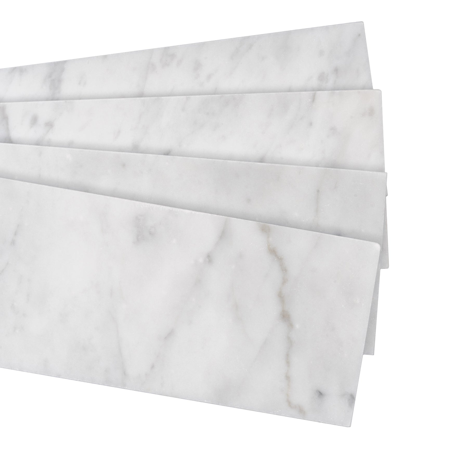 Apollo Tile (Sample) Wall Gray 4in x 4in Honed Marble Subway Wall Ti