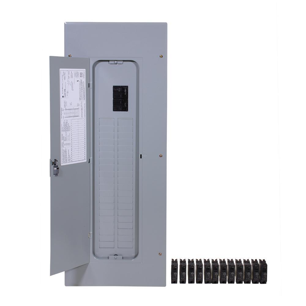 PowerMark Gold 200 Amp 40-Space 40-Circuit Indoor Main Breaker Value Kit Includes Select Circuit Breaker - Super Arbor