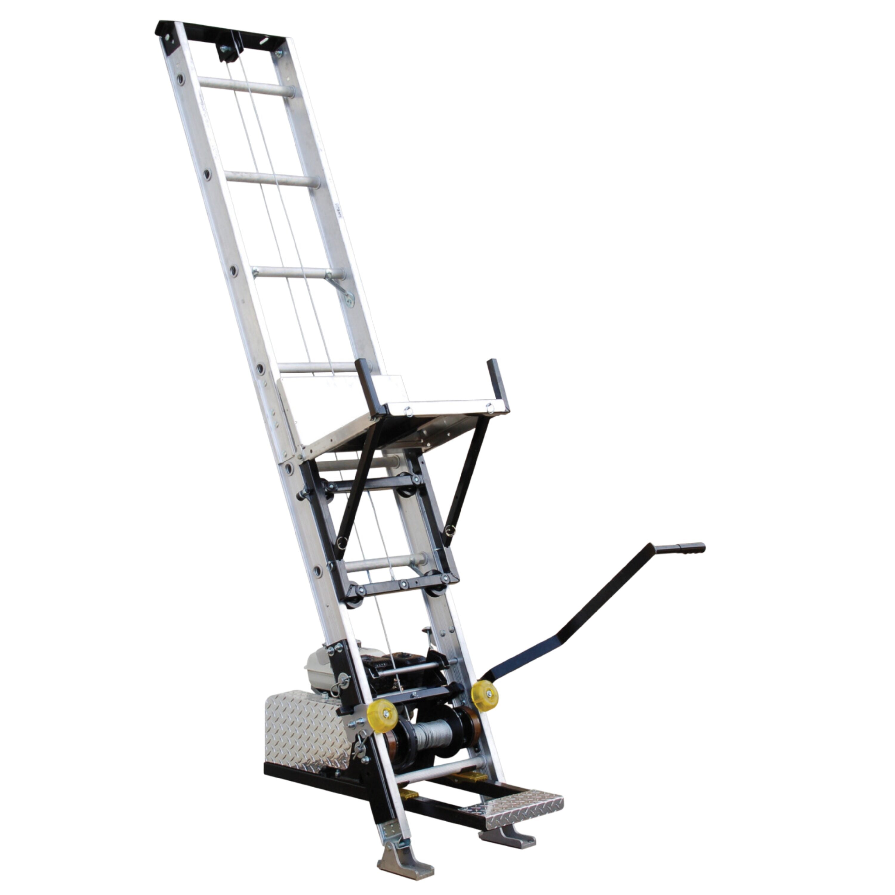Tie Down TranzPorter TP400 Roofing Platform Ladder Hoist with Lifan Ga ...