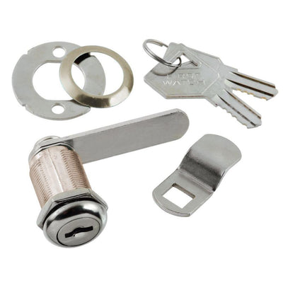 1-1/8 in. Chrome Keyed Alike Cabinet and Drawer Utility Cam Lock - Super Arbor