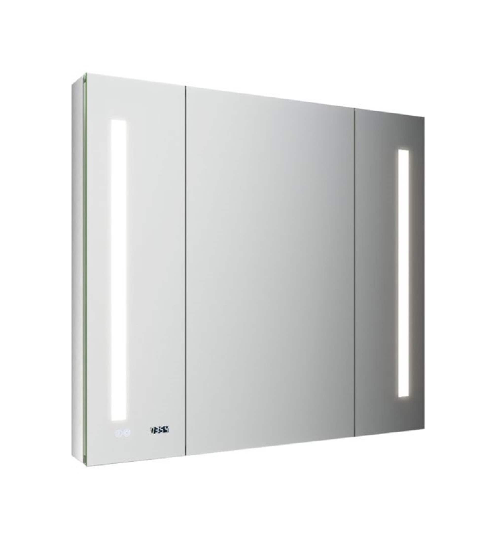 Fresca 40-in x 36-in Lighted LED Fog Free Surface/Recessed Mount LED M ...