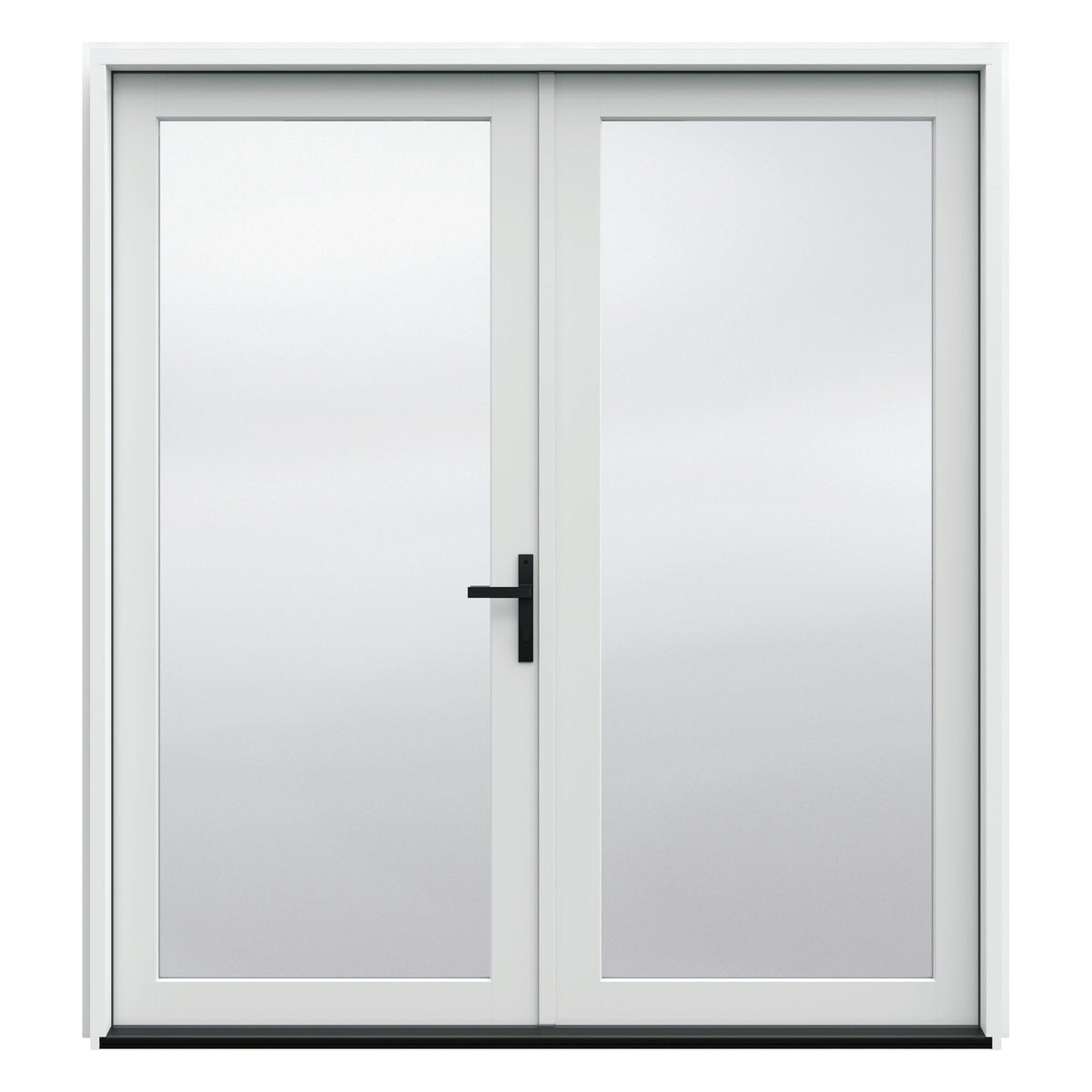 JELD-WEN F-4500 72-in x 80-in x 4-9/16-in Low-E Primed Fiberglass French Left-Hand Outswing Double Patio Door