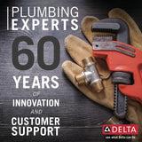 Delta Classic 0.5-in ID Stainless Bathtub/Shower Valve Trim, Single-Handle (T13020-SS)