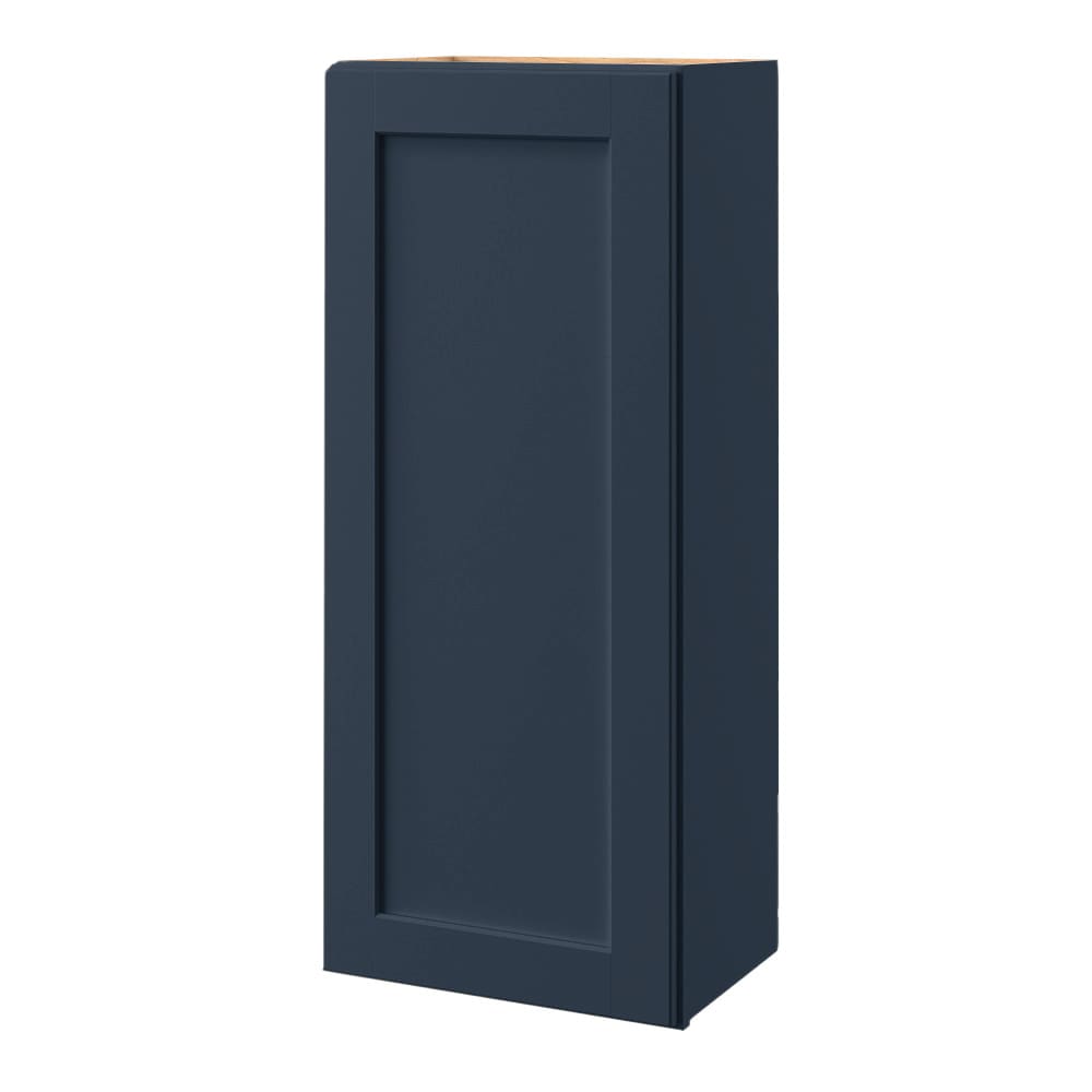 allen + roth Port 18-in W x 42.125-in H x 12-in D Navy Wall Fully Asse ...