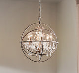 Kichler Vivian 6-Light Brushed Nickel Modern/Contemporary Crystal Chandelier