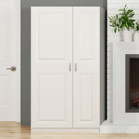Estate 38.5-in W x 70.375-in H Wood Composite White Wall-mount