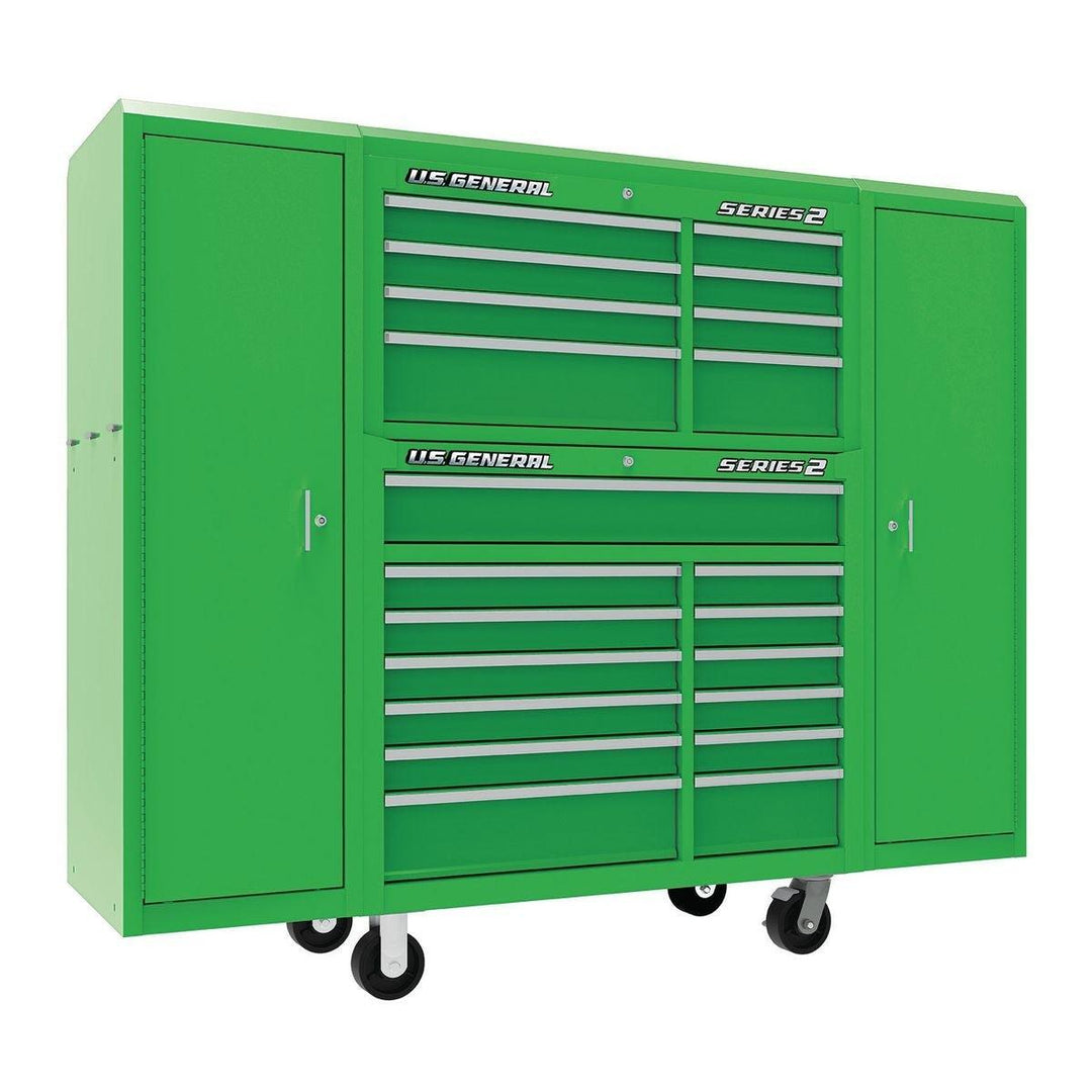 44 in. x 22 In. Double Bank Green Roller Cabinet – Super Arbor