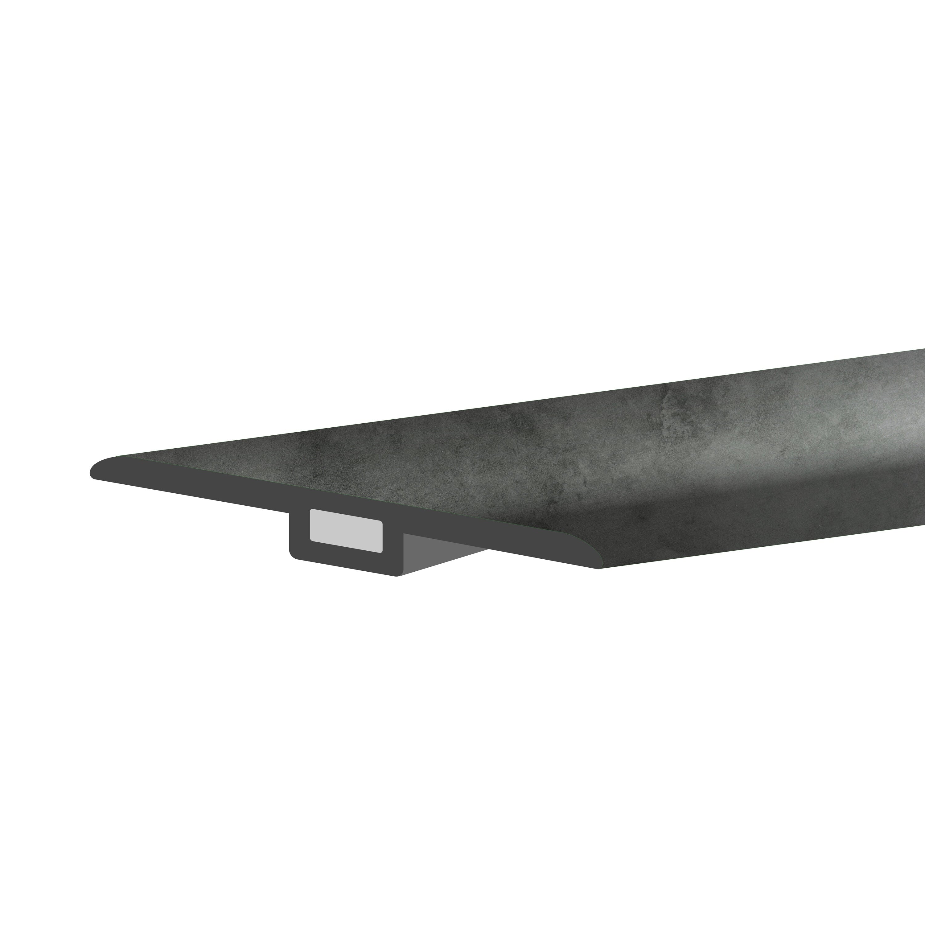 A single green leaf against a white background.