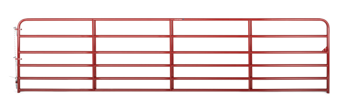 Tarter 4-ft H x 18-ft W Galvanized Steel Corral Flat-top Farm Fence Gate