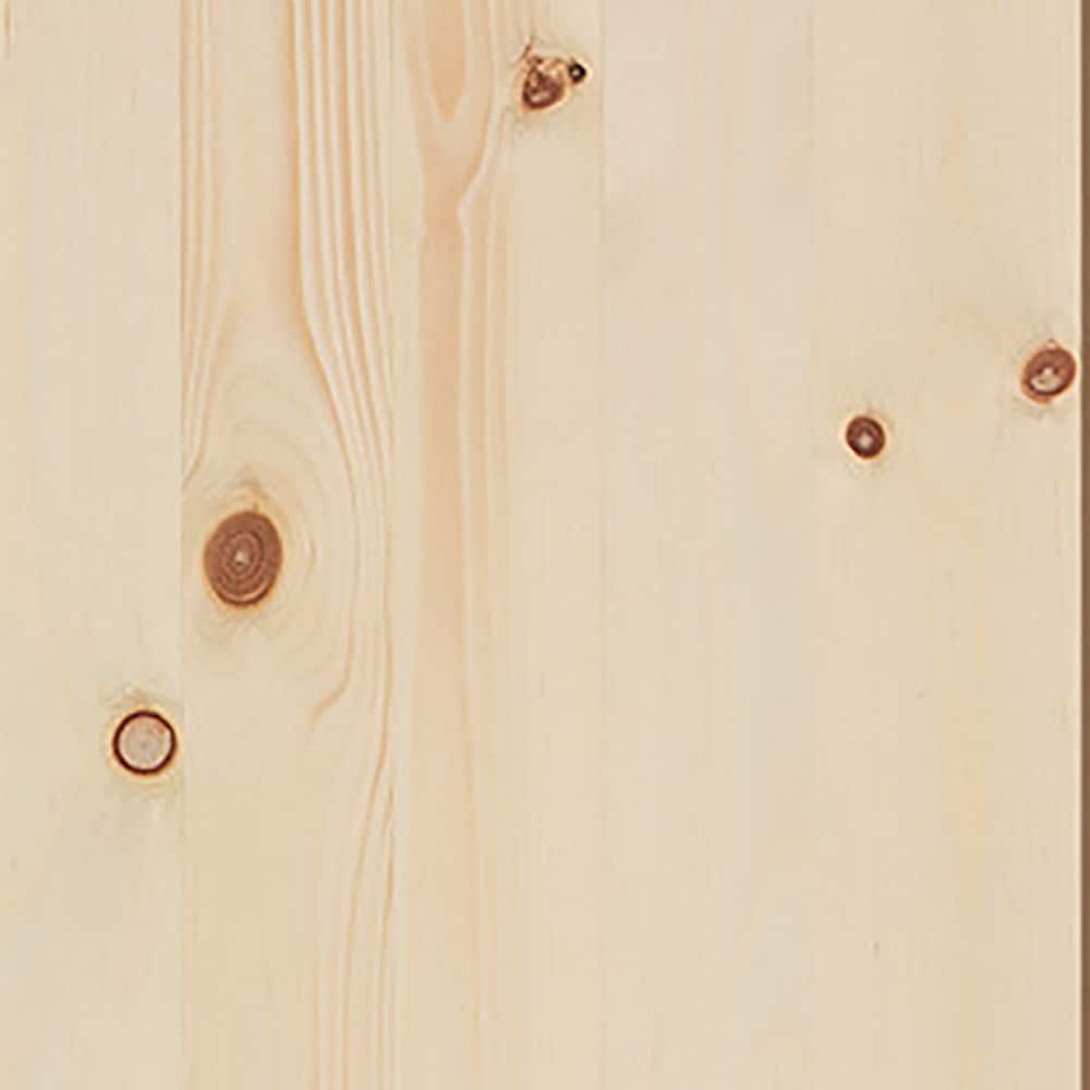 Masonite Traditional 42-in x 84-in Natural Unfinished Knotty Pine Wood Single Barn Door