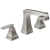 Delta Ashlyn Stainless 2-Handle Widespread WaterSense Bathroom Sink Faucet with Drain, 4.5–16 in.