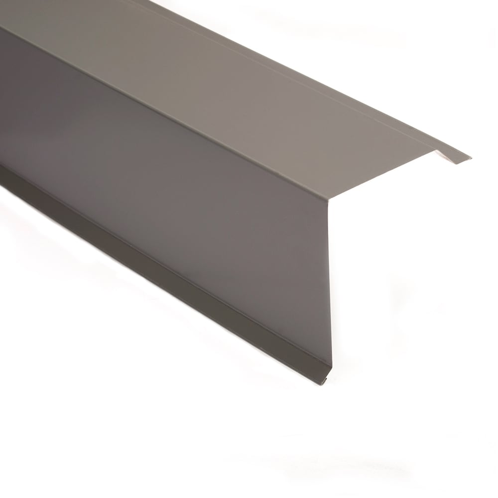 Metal Sales Gable Trim 0.613-in x 126-in Steel Roof Panel Ridge Cap ...