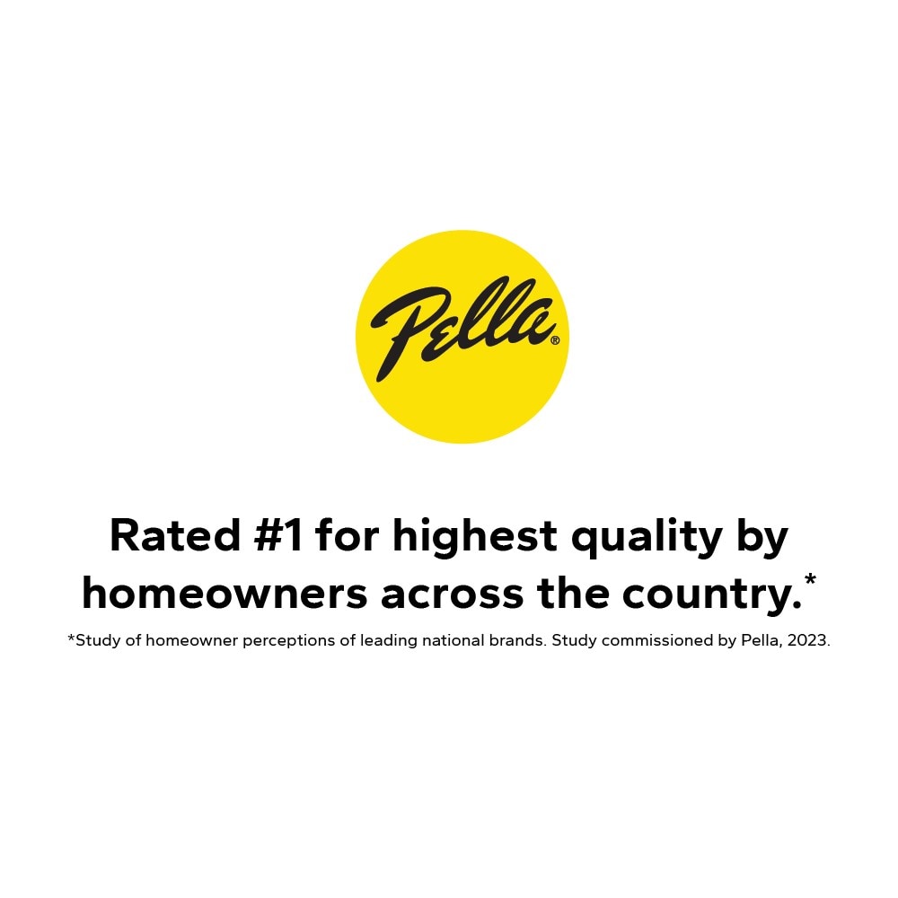 Pella 150 Series West 60-in x 80-in 4-9/16-in Low-E Argon White Vinyl Sliding Universal Double Patio Door