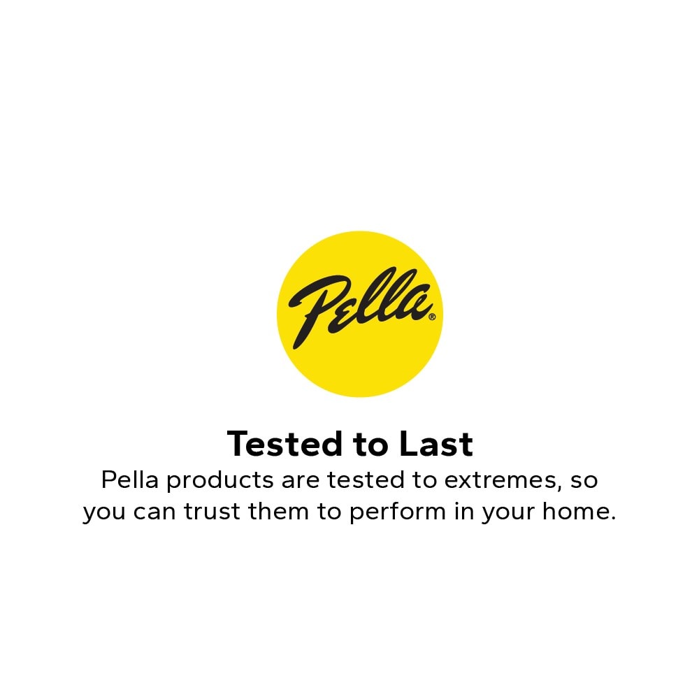 Pella 150 Series West 60-in x 80-in 4-9/16-in Low-E Argon White Vinyl Sliding Universal Double Patio Door