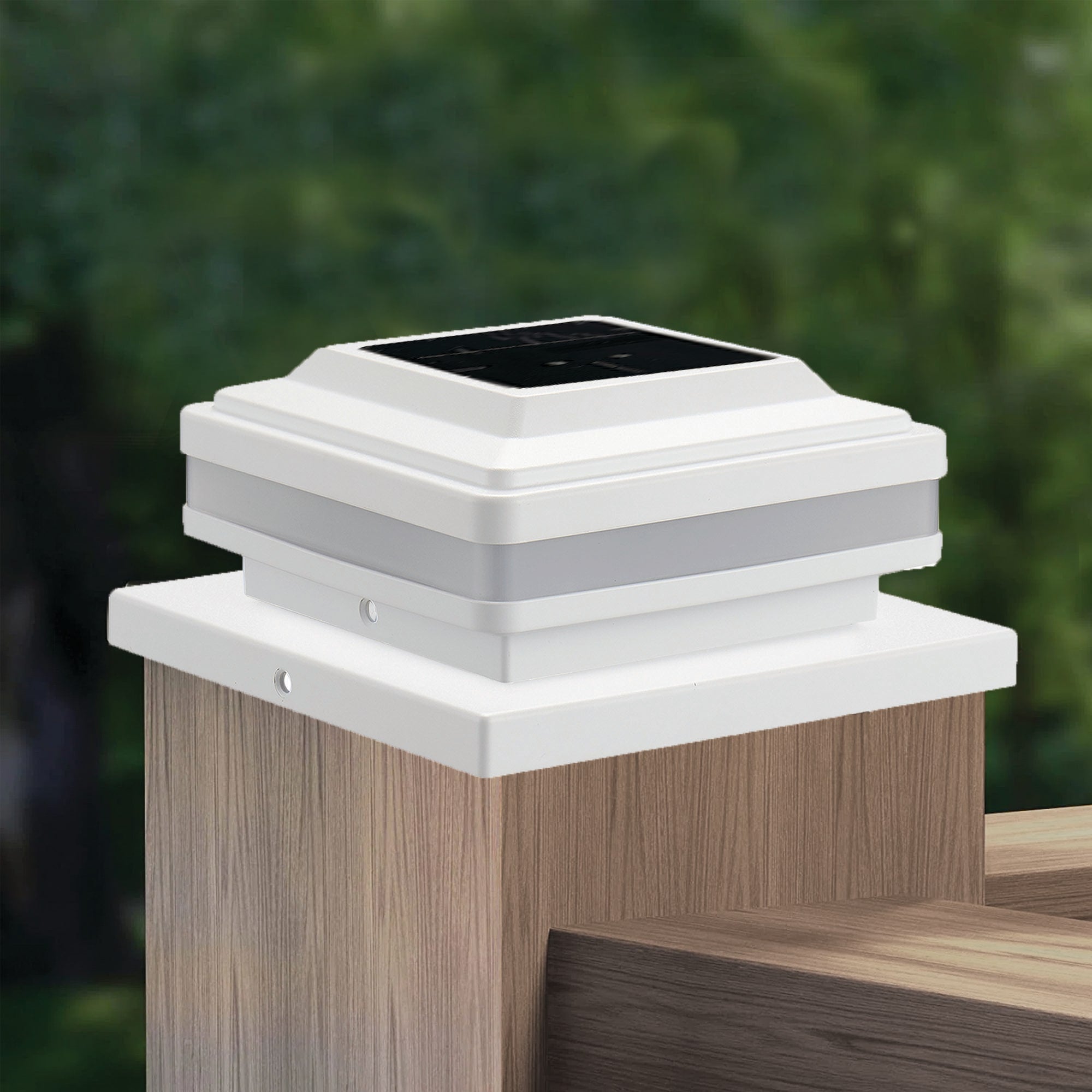 Imperial Solar Post Cap Light – 2x2 White, image size:2000x2000