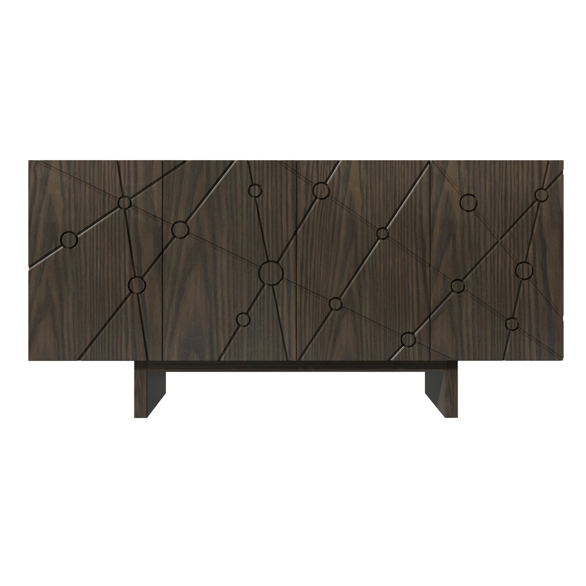 GZMR 15.75-in W x 30.71-in H Mdf Brown Freestanding Utility Storage Ca ...