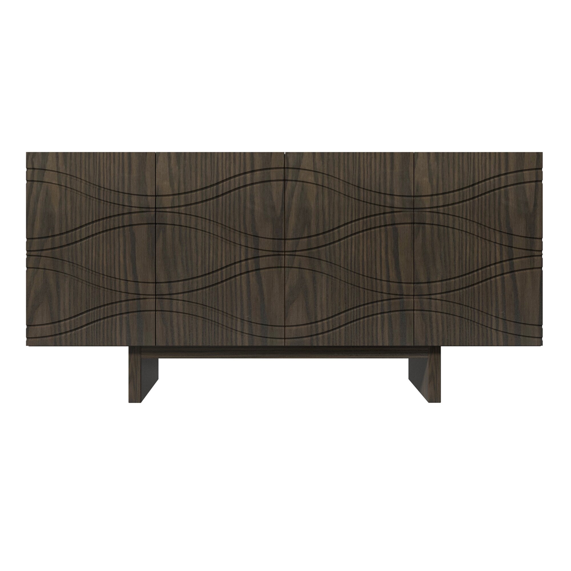 GZMR 15.75-in W x 30.71-in H Mdf Brown Freestanding Utility Storage Ca ...
