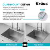 Kraus Standart PRO 22-inch Stainless Steel Drop-In Laundry Sink