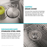 Kraus Standart PRO 22-inch Stainless Steel Drop-In Laundry Sink